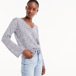 J crew flared sleeve swing sweater in rose. Sz xl